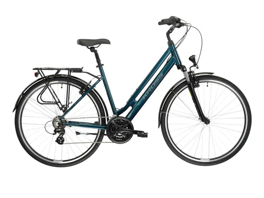 KR Sentio 2.0 U 28 M fiets in stijlvolle turquoise kleur, ideaal voor dagelijks gebruik en comfortabele ritten.