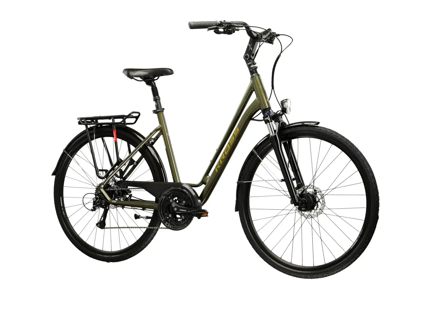 KROSS Sentio 4.0 trekkingfiets, comfortabele stads- en trekkingfiets met een stijlvol ontwerp.