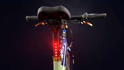 LU:MO kinderfiets 20 inch vanaf 6 jaar | 7 versnellingen | TEAL SAPPHIRE | Geïntegreerde LED-verlichting | Kleur: Groen/Blauw