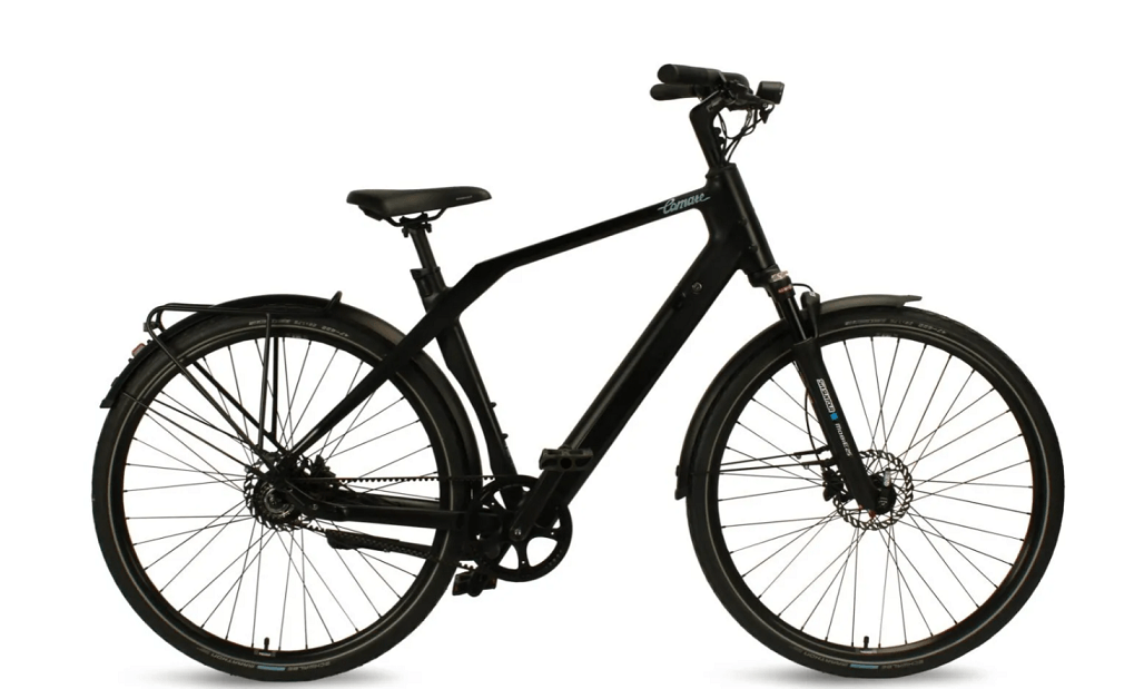Comate Motion CT Cruiser Bike in sleek black design showcasing quality and comfort features.