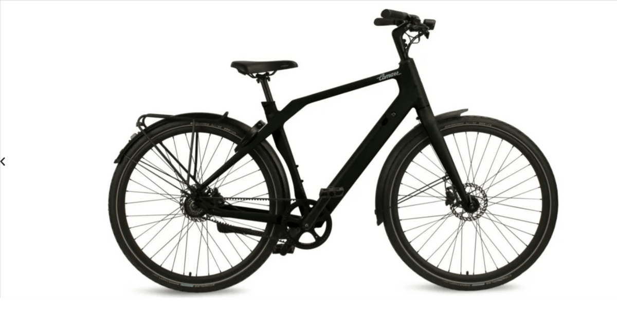 Comate CT Elite E-bike in strakke zwarte kleur, ontworpen voor superieure rijervaring en krachtige prestaties.