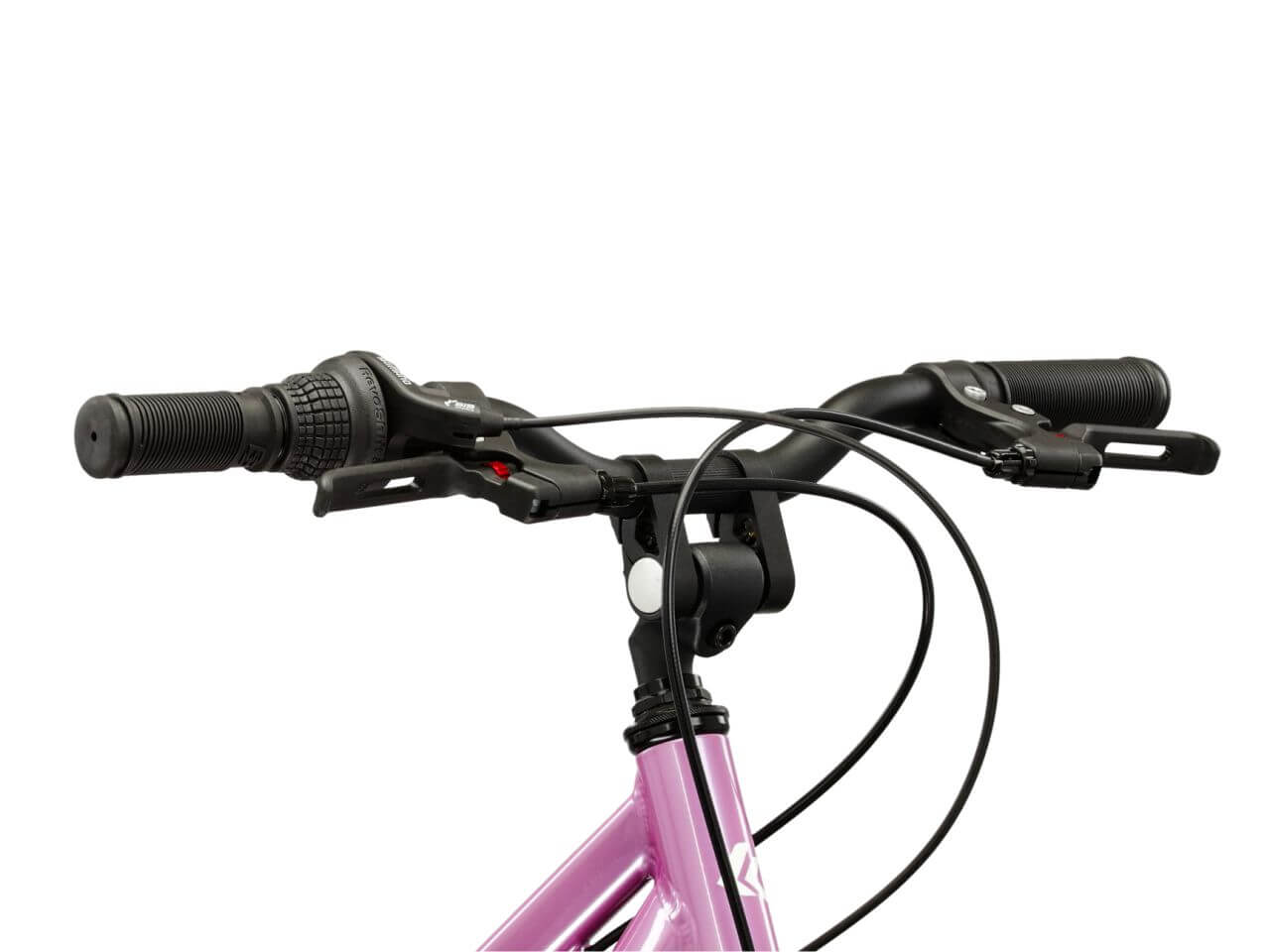 KR Lea Mini 1.0 D 20 S fiets handvatten en schakelsysteem in detailweergave.