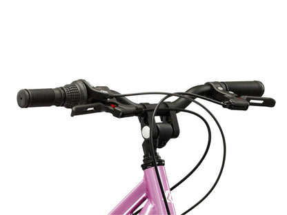 KR Lea Mini 1.0 D 20 S fiets handvatten en schakelsysteem in detailweergave.