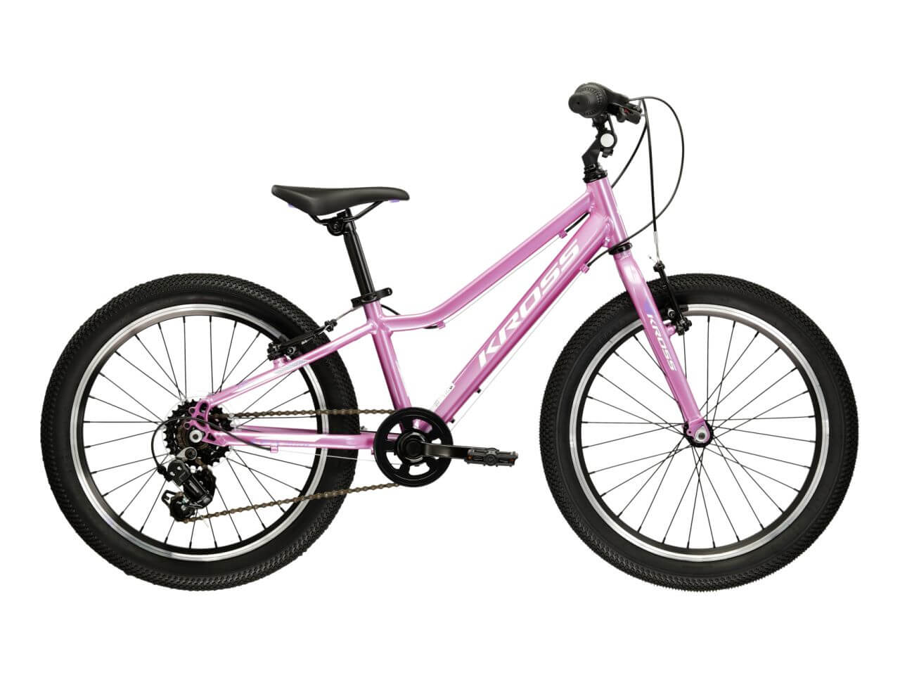 KR Lea Mini 1.0 D 20 S in roze kleur met brede banden en standaard fietsaccessoires