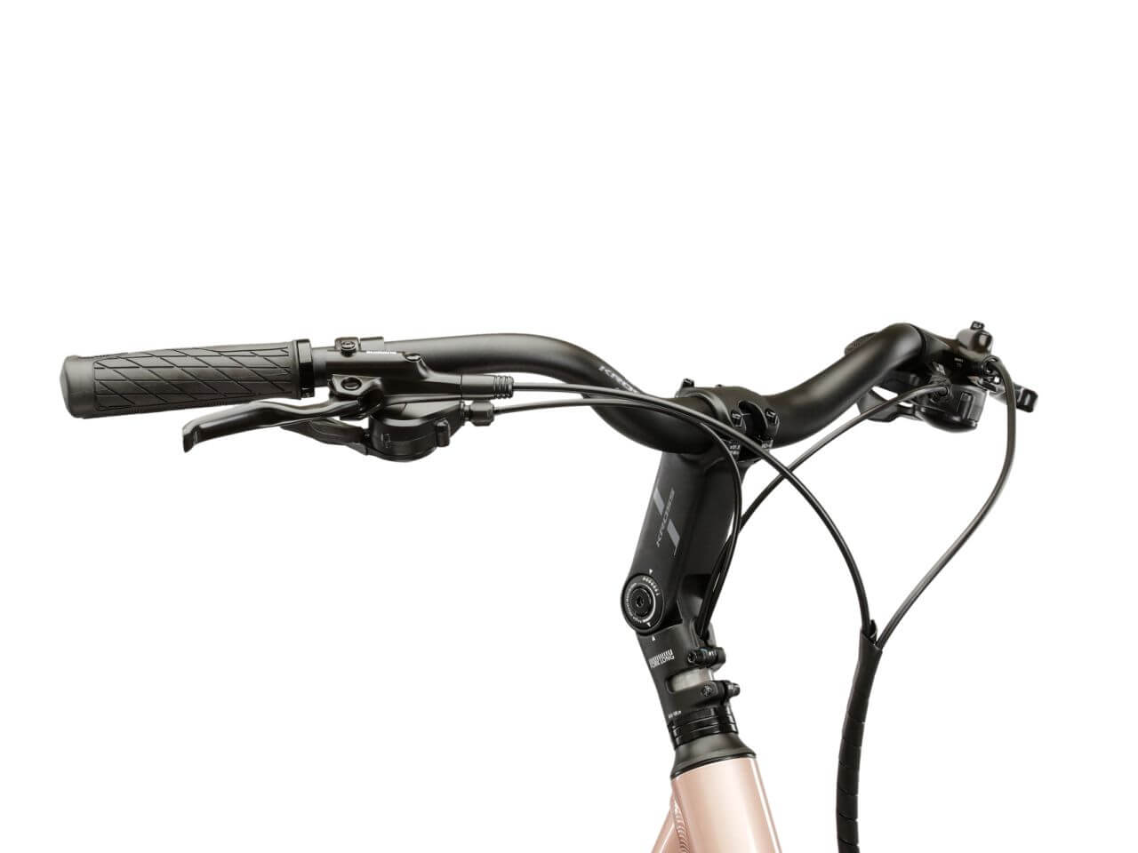 KROSS Sentio 4.0 trekkingfiets stuur en remhandgrepen detail