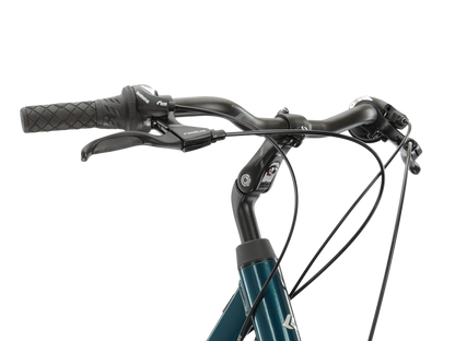 KR Sentio 2.0 U 28 M fiets stuur met handgrepen en remmen voor een comfortabele rit.