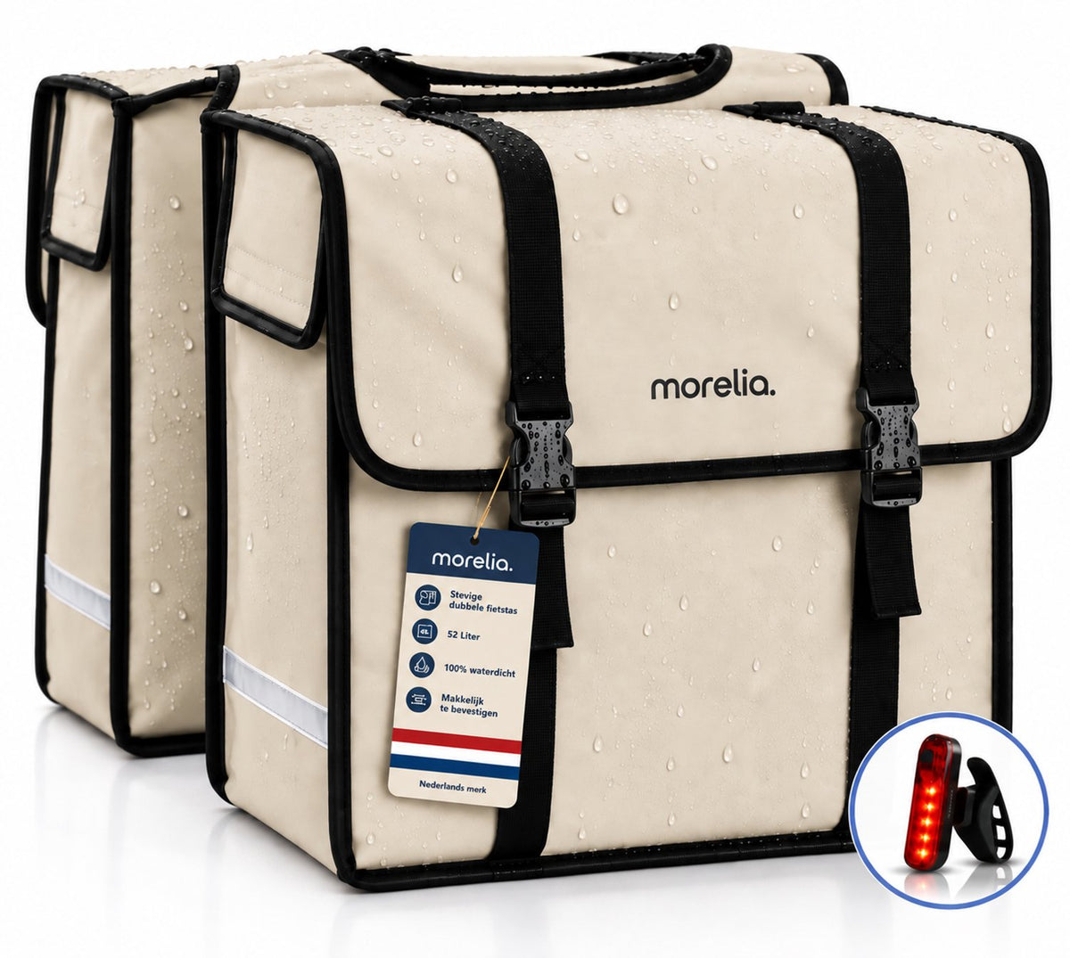 Morelia® Fietstas 100% Waterdicht